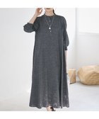 【23区/NIJYUSANKU】の【SLOW/一部店舗限定】コットンジャカード ワンピース グレー系|ID:prp329100004407801