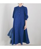 【23区/NIJYUSANKU】の【SLOW/一部店舗限定】コットンジャカード ワンピース ブルー系|ID:prp329100004407801