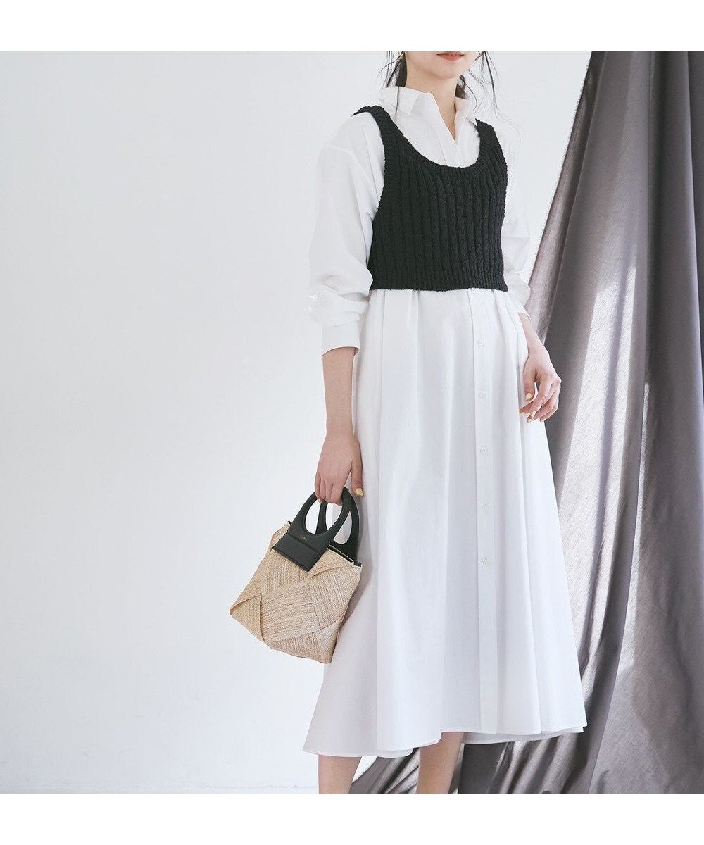 【23区/NIJYUSANKU】の【SLOW/一部店舗限定】タンブラーコットンブロード シャツワンピース インテリア・キッズ・メンズ・レディースファッション・服の通販 founy(ファニー) 　ファッション　Fashion　レディースファッション　WOMEN　ワンピース　Dress　シャツワンピース　Shirt Dresses　春　Spring　タンブラー　Tumbler　ビスチェ　Bustier　ブロード　Broad　リラックス　Relax　レギュラー　Regular　S/S・春夏　Ss・Spring/Summer　おすすめ　Recommend　夏　Summer　2025年　2025　2025春夏・S/S　Ss,Spring/Summer,2025　ホワイト系|ID: prp329100004407808 ipo3291000000031534875