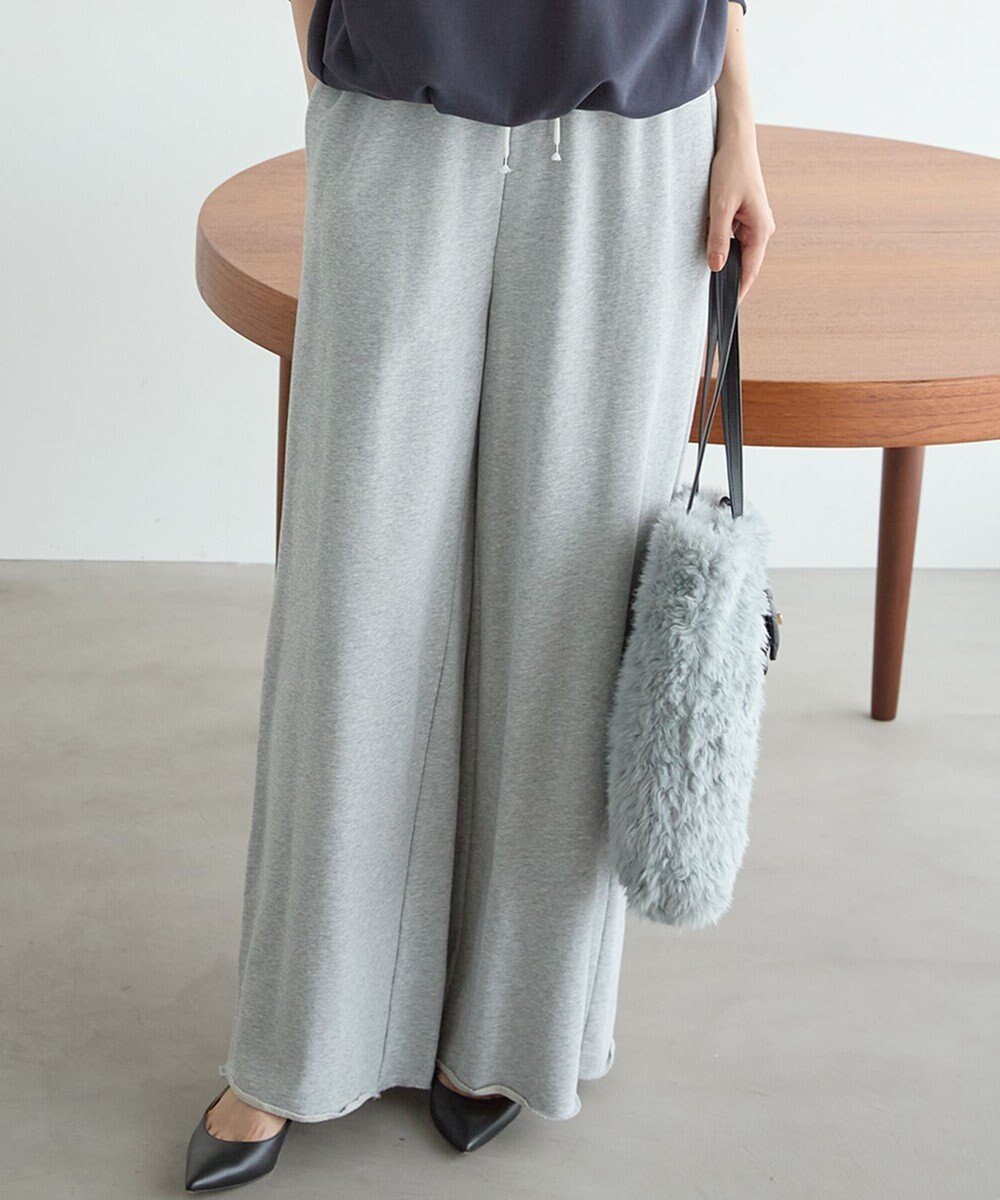 【23区/NIJYUSANKU】の【SLOW/一部店舗限定】ハイゲージテリー スウェット パンツ インテリア・キッズ・メンズ・レディースファッション・服の通販 founy(ファニー) 　ファッション　Fashion　レディースファッション　Fashion for Women　パンツ　Pants & Trousers　春　Spring　カットソー　Cut and Sewn Top　ガウチョ　Gaucho　コンパクト　Compact, Small Size　ジャケット　Jacket, Outerwear　スウェット / スエット　Sweatshirt, Sweatwear　デニム　Denim, Jeans Material　リラックス　Relax, Relaxed Fit　ループ　Loop, Loop Knit　ワイド　Wide, Wide Fit　S/S・春夏　SS, Spring/Summer, Warm Season　夏　Summer　エレガント 上品　Elegant　2025年　2025　2025春夏・S/S　Spring/Summer 2025 SS25　ライトグレー系|ID: prp329100004407814 ipo3291000000034271558