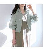 【23区/NIJYUSANKU】の【SLOW/一部店舗限定】シアーフォルム ブルゾン 人気、トレンドファッション・服の通販 founy(ファニー) ファッション Fashion レディースファッション Ladies' Fashion Online アウター Coat Outerwear ジャケット Jackets ブルゾン Blouson/Jackets オーガンジー Organdy 春 Spring シアー Sheer ジャケット Jacket バランス Balance フォルム Form ブルゾン Blouson S/S・春夏 Ss・Spring/Summer 夏 Summer 2025年 2025 2025春夏・S/S Ss,Spring/Summer,2025 thumbnail スモーキーグリーン系|ID: prp329100004407816 ipo3291000000032543646