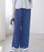 【23区/NIJYUSANKU】の【SLOW/一部店舗限定】キュプラフィブリルクロス サイドライン ワイドパンツ ブルー系|ID: prp329100004407849 ipo3291000000032695564