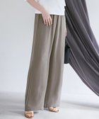 【23区/NIJYUSANKU】の【SLOW/一部店舗限定】キュプラフィブリルクロス サイドライン ワイドパンツ カーキ系|ID: prp329100004407849 ipo3291000000033477636