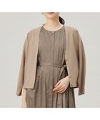 【自由区/JIYU-KU】の【カタログ掲載・接触冷感・UVカット・洗える】クレープストレッチニット カーディガン シナモン|ID: prp329100004407966 ipo3291000000031952033