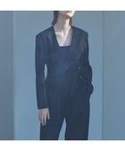 【23区/NIJYUSANKU】の【エステータ】コットンダブルクロス ノーカラージャケット ブラック系|ID: prp329100004408064 ipo3291000000031934891