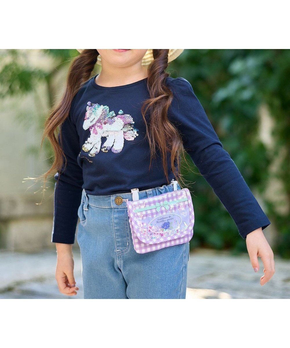 【エニィ/ANY / KIDS】のしゃらしゃら入り 移動ポケット インテリア・キッズ・メンズ・レディースファッション・服の通販 founy(ファニー) ファッション Fashion キッズファッション Fashion for Kids スパンコール Sequins, Sequin Embellishment ハンカチ Handkerchief, Hanky ポケット Pocket, Pocket Detail ポーチ Pouch, Small Case モチーフ Motif, Design Theme リップ Lip, Lip Motif ブルーベリー|ID: prp329100004408608 ipo3291000000034463933