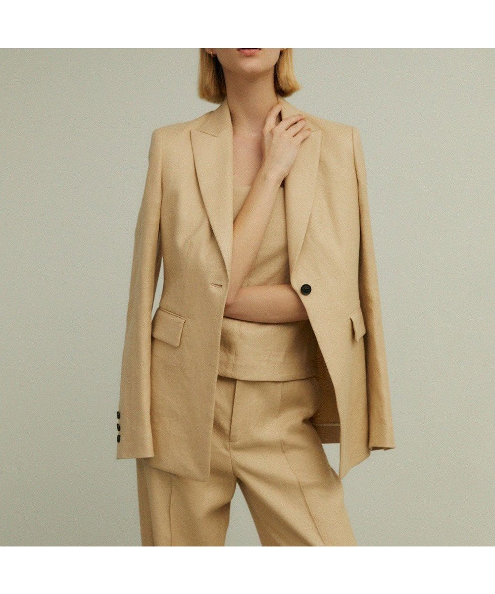 【ベイジ,/BEIGE,】の【VERY 6月号掲載】 BRICE / テーラードジャケット インテリア・キッズ・メンズ・レディースファッション・服の通販 founy(ファニー) 　雑誌掲載アイテム　Magazine Items　ファッション雑誌　Fashion Magazines　ヴェリィ　VERY　ファッション　Fashion　レディースファッション　WOMEN　アウター　Coat Outerwear　ジャケット　Jackets　テーラードジャケット　Tailored Jackets　6月号　June Issue　おすすめ　Recommend　コンパクト　Compact　ジャケット　Jacket　セットアップ　Set Up　トレンド　Trend　ビスチェ　Bustier　フレア　Flare　ボトム　Bottom　マニッシュ　Mannish　リネン　Linen　ロング　Long　ビジネス 仕事 通勤　Business　夏　Summer　春　Spring　S/S・春夏　Ss・Spring/Summer　雑誌　Magazine　Beige|ID: prp329100004408678 ipo3291000000031888963