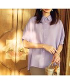 【自由区/JIYU-KU】の【カタログ掲載・接触冷感・UVケア・抗菌防臭・洗える】リヨセルポプリン ブラウス [新色]ラベンダー|ID: prp329100004408683 ipo3291000000030897984