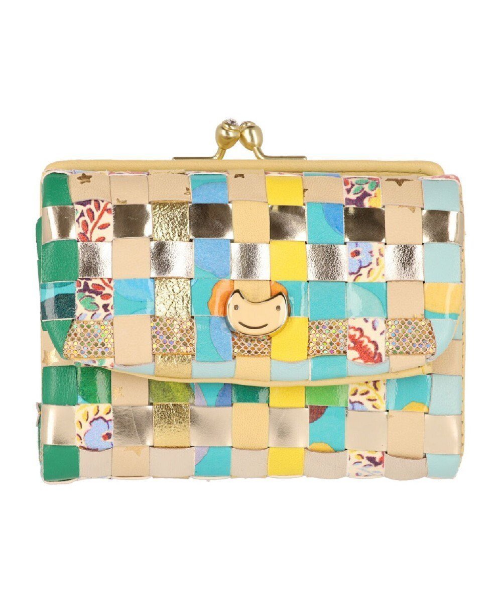 【ツモリチサト キャリー/tsumori chisato CARRY】のエポネコメッシュ 2つ折り財布 がま口 インテリア・キッズ・メンズ・レディースファッション・服の通販 founy(ファニー) 　ファッション　Fashion　レディースファッション　Fashion for Women　ミニ財布・二つ折り財布　Wallets & Card Cases　ストーン　Stone, Gem-Like　ドット　Polka Dot, Dot Pattern　ネコ　Cat, Feline Motif　ポケット　Pocket, Pocket Detail　メッシュ　Mesh, Net Fabric　財布　Wallet, Purse　グリーン|ID: prp329100004408763 ipo3291000000033690150