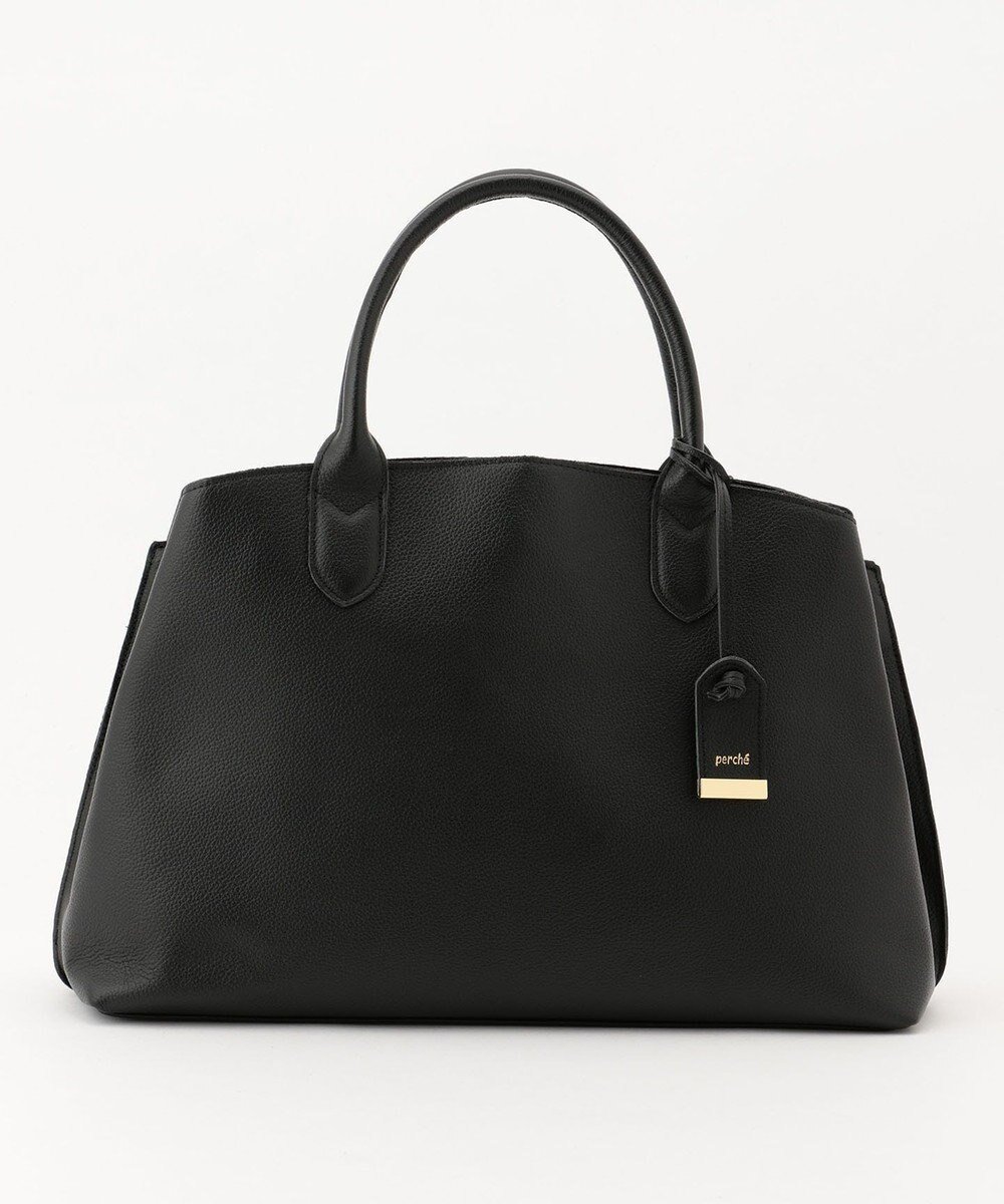 【アンビリオン/UNBILLION】のperche 山羊革A4トートバッグ インテリア・キッズ・メンズ・レディースファッション・服の通販 founy(ファニー) 　ファッション　Fashion　レディースファッション　Fashion for Women　バッグ　Bags　ショルダー　Shoulder, Shoulder Strap　ポケット　Pocket, Pocket Detail　ロング　Long, Long-Length　ブラック|ID: prp329100004408798 ipo3291000000034264964