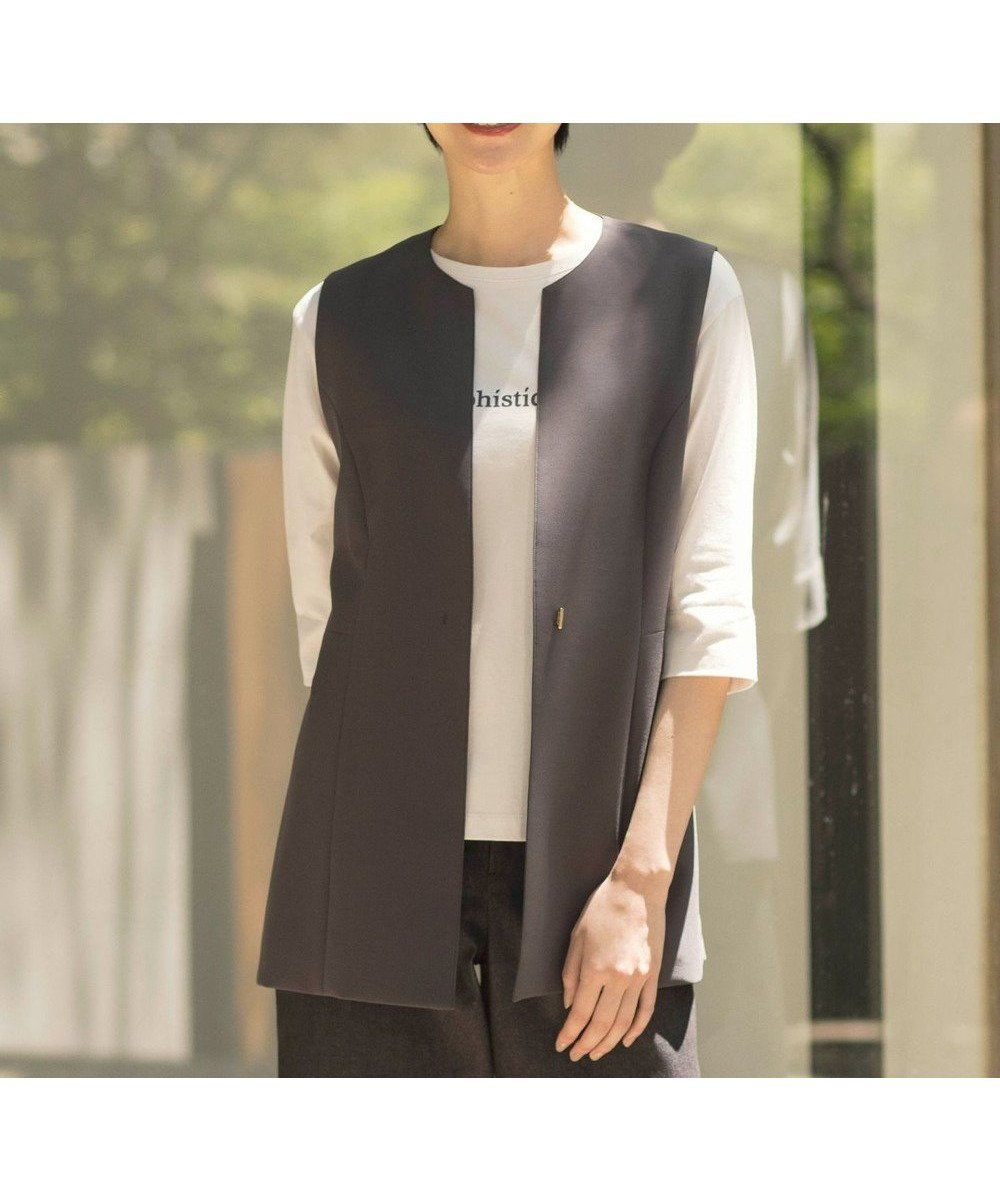 【ジェイ プレス/J.PRESS】の【セットアップ対応・洗える】RELAXIONツイル ジレ インテリア・キッズ・メンズ・レディースファッション・服の通販 founy(ファニー) 　ファッション　Fashion　レディースファッション　WOMEN　アウター　Coat Outerwear　ジャケット　Jackets　洗える　Washable　カットソー　Cut And Sew　シンプル　Simple　ジャケット　Jacket　セットアップ　Set Up　ツイル　Twill　トレンド　Trend　ペプラム　Peplum　ボトム　Bottom　ロング　Long　A/W・秋冬　Aw・Autumn/Winter・Fw・Fall-Winter　おすすめ　Recommend　エレガント 上品　Elegant　ビジネス 仕事 通勤　Business　スレート系|ID: prp329100004408816 ipo3291000000031895834
