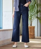 【ティアクラッセ/Tiaclasse】の【小倉優子さん着用】【洗える】ストレッチワイドデニム ネイビー|ID: prp329100004408851 ipo3291000000030964674