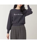 【エニィ スィス/any SiS】の【洗える】ロゴ刺繍 ニット 人気、トレンドファッション・服の通販 founy(ファニー) ファッション Fashion レディースファッション WOMEN トップス・カットソー Tops/Tshirt ニット Knit Tops コンパクト Compact セーター Sweater エレガント 上品 Elegant 洗える Washable A/W・秋冬 Aw・Autumn/Winter・Fw・Fall-Winter thumbnail チャコール×アイボリー|ID: prp329100004409230 ipo3291000000030793775