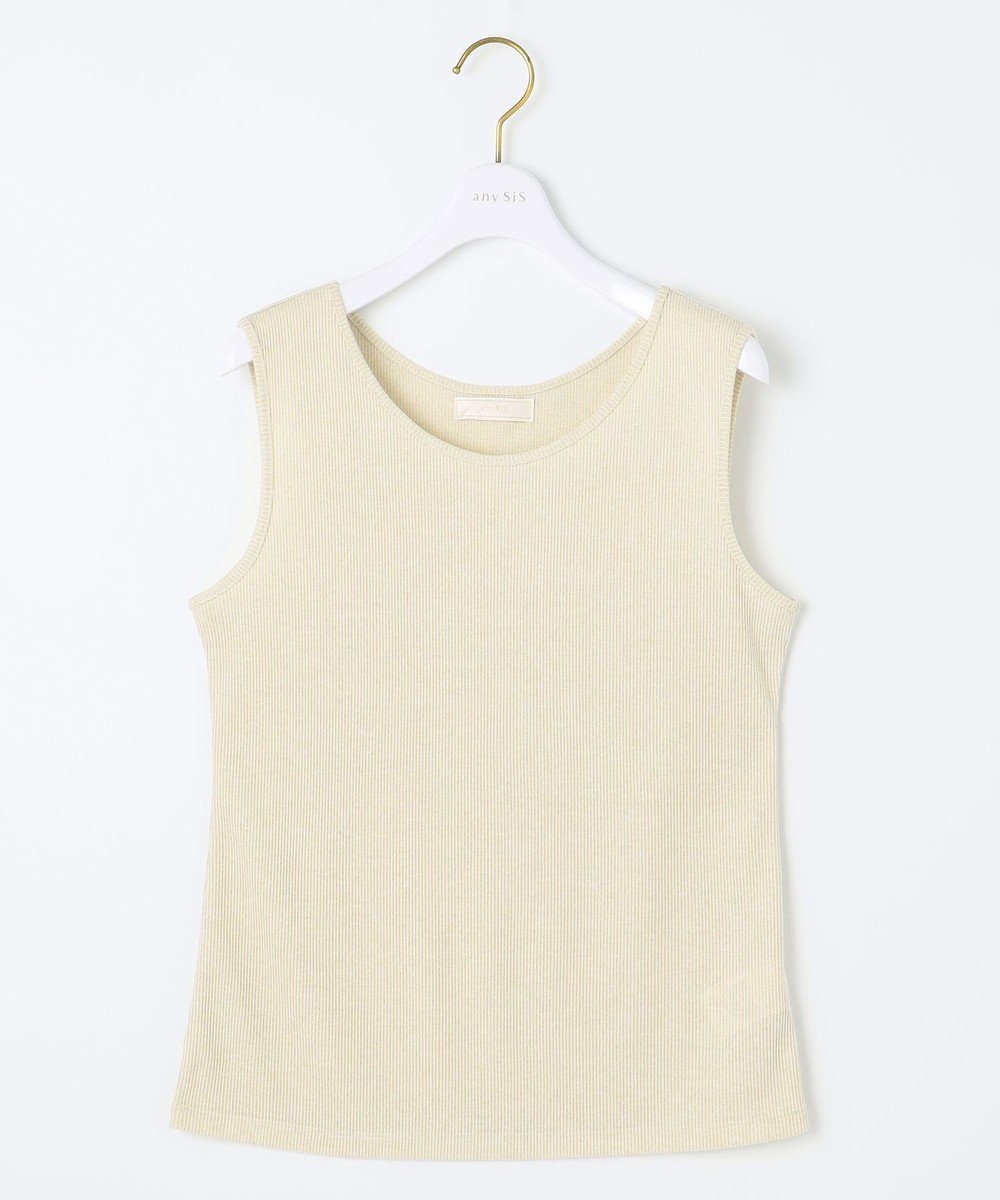 【エニィ スィス/any SiS】のラメテレコ タンクトップ インテリア・キッズ・メンズ・レディースファッション・服の通販 founy(ファニー) 　ファッション　Fashion　レディースファッション　WOMEN　トップス・カットソー　Tops/Tshirt　おすすめ　Recommend　インナー　Inner　タンク　Tank　テレコ　Tereko　トレンド　Trend　フィット　Fit　ベーシック　Basic　エレガント 上品　Elegant　夏　Summer　春　Spring　S/S・春夏　Ss・Spring/Summer　雑誌　Magazine　シャンパン|ID: prp329100004409297 ipo3291000000031963254