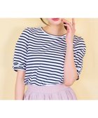 【フェルゥ/Feroux】の【洗える】パフスリーブリボン Tシャツ ホワイト系1|ID: prp329100004409576 ipo3291000000031165789