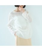 【アンフィーロ 自由区/UNFILO】の【洗える】シアー ラウンドテールブラウス オフ|ID: prp329100004409703 ipo3291000000032588175