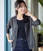 【ティアクラッセ/Tiaclasse】のVネックラメニットシアーカーディガン チャコールグレー|ID: prp329100004409711 ipo3291000000030796309