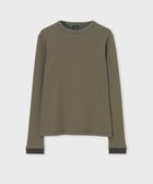 【ポール スミス/Paul Smith】の【洗える】カラーステッチ リブ カットソー オリーブ|ID: prp329100004409735 ipo3291000000031916436