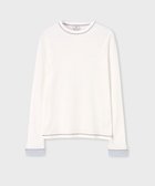 【ポール スミス/Paul Smith】の【洗える】カラーステッチ リブ カットソー ホワイト|ID: prp329100004409735 ipo3291000000031916437