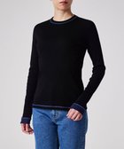 【ポール スミス/Paul Smith】の【洗える】カラーステッチ リブ カットソー ブラック|ID: prp329100004409735 ipo3291000000031916438