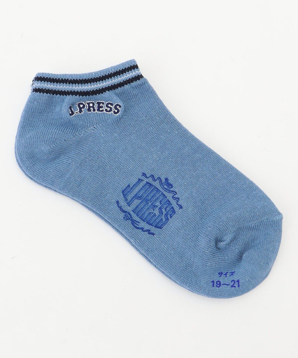 【ジェイ プレス/J.PRESS / KIDS】の【19-26cm】刺繍ソックス インテリア・キッズ・メンズ・レディースファッション・服の通販 founy(ファニー) 　ファッション　Fashion　キッズファッション　KIDS　くるぶし　Ankle　ソックス　Socks　ワンポイント　One Point　再入荷　Restock/Back In Stock/Re Arrival　サックスブルー系|ID: prp329100004410989 ipo3291000000032308778