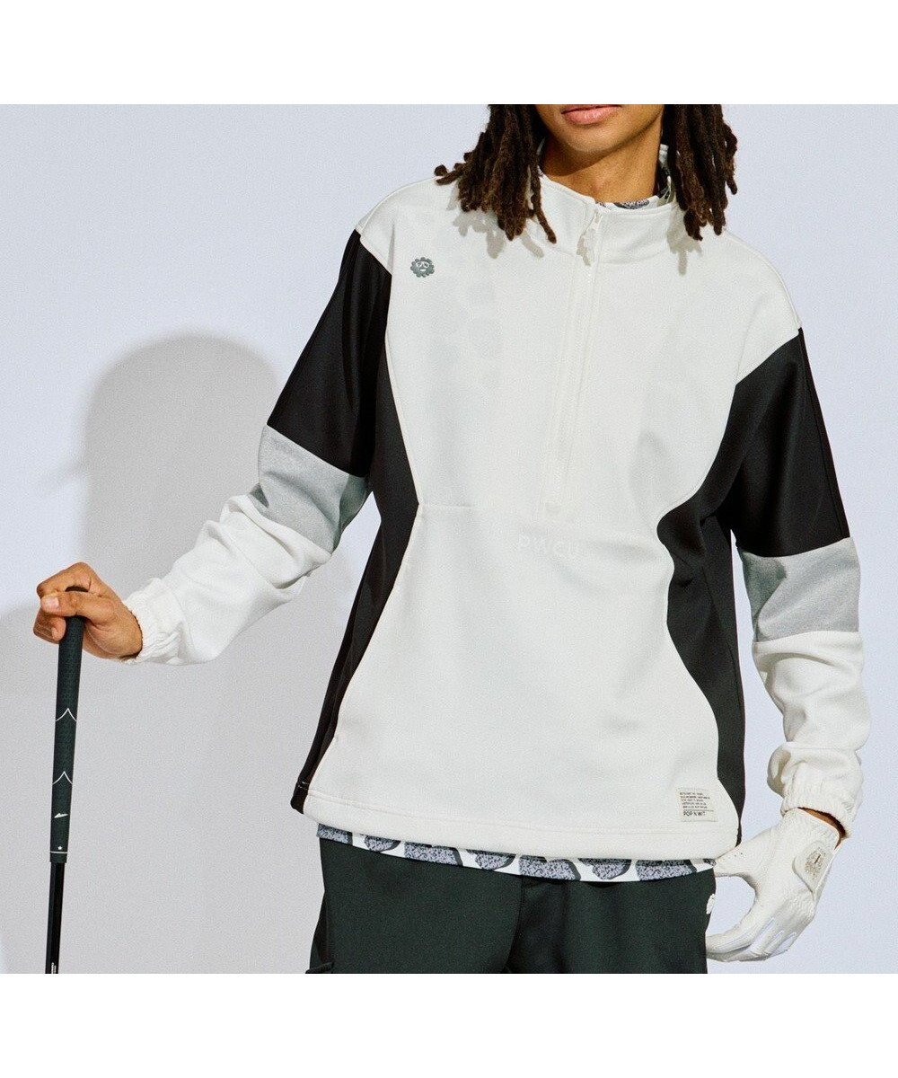 【ピーダブリュサーキュラス/PW CIRCULUS / MEN】の【MEN】カラーブロッキング プルオーバー ゴルフ 人気、トレンドファッション・服の通販 founy(ファニー) 　ファッション　Fashion　メンズファッション　Fashion for Men　トップス・カットソー　Cut & Sew Tops　ゴルフ　Golf　スウェット / スエット　Sweatshirt, Sweatwear　ストレッチ　Stretch, Stretchy Fabric　バランス　Balance, Style Balance　ブロッキング　Color Blocking, Panel Design　人気　Popular, Best Seller　夏　Summer　春　Spring　S/S・春夏　SS, Spring/Summer, Warm Season　 other-1|ID: prp329100004411223 ipo3291000000033408790