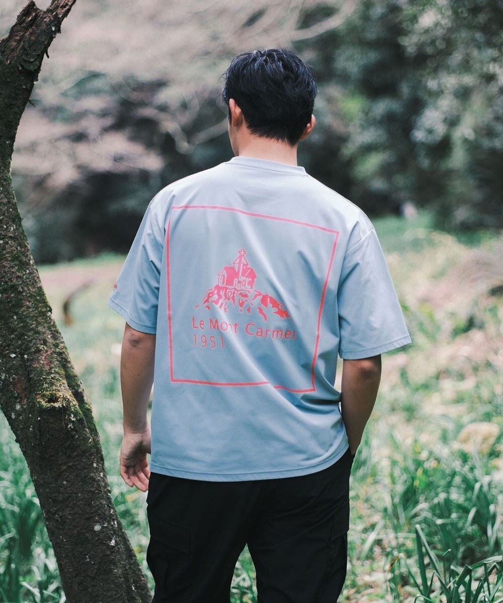 【シェアパーク/SHARE PARK / MEN】の【UVカット・吸水速乾・ストレッチ・軽量 】バックプリントポケットTシャツ(L・XLサイズ) インテリア・キッズ・メンズ・レディースファッション・服の通販 founy(ファニー) 　ファッション　Fashion　レディースファッション　Fashion for Women　トップス・カットソー　Cut & Sew Tops　シャツ・ブラウス・オフィスカジュアル　Elegant Blouses & Button-Ups　ロングTシャツ・Tシャツ　Longline T-Shirts & Tees　カットソー・ベーシックTシャツ　Cut-and-Sewn Tops / Stretch Tees & Basics　春　Spring　カットソー　Cut and Sewn Top　吸水　Absorbent, Quick-Dry　軽量　Lightweight, Ultra Light　ストレッチ　Stretch, Stretchy Fabric　フランス　France, French　プリント　Print, Printed Pattern　ポケット　Pocket, Pocket Detail　リラックス　Relax, Relaxed Fit　ワーク　Workwear, Utility Style　S/S・春夏　SS, Spring/Summer, Warm Season　再入荷　Restock / Back in Stock　夏　Summer　サックスブルー系|ID: prp329100004411234 ipo3291000000033036849