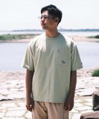 【シェアパーク/SHARE PARK / MEN】の【UVカット・吸水速乾・ストレッチ・軽量 】バックプリントポケットTシャツ(L・XLサイズ) 黄緑系|ID: prp329100004411234 ipo3291000000033036852