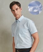 【五大陸/gotairiku / MEN】のとにかく涼しい/酷暑対応【シワになりにくい/吸水速乾】クールマックスサッカーシャツ サックスブルー×白|ID: prp329100004411288 ipo3291000000031737626
