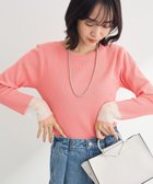 【グリーンパークス/Green Parks】のアンチピリング袖シアーリブニットプルオーバー 人気、トレンドファッション・服の通販 founy(ファニー) ファッション Fashion レディースファッション Fashion for Women トップス・カットソー Cut & Sew Tops ニット Knit Tops & Sweaters カジュアルプルオーバー・ニットトップス Pullovers & Knit Tops / Casual Pullovers シンプル Simple, Minimal ストレート Straight, Straight Cut スマート Smart, Elegant セーター Sweater, Knitwear フィット Fit, Slim Fit ポケット Pocket, Pocket Detail ラウンド Round, Round Neck 夏 Summer 春 Spring S/S・春夏 SS, Spring/Summer, Warm Season thumbnail Pink|ID: prp329100004411849 ipo3291000000033620769