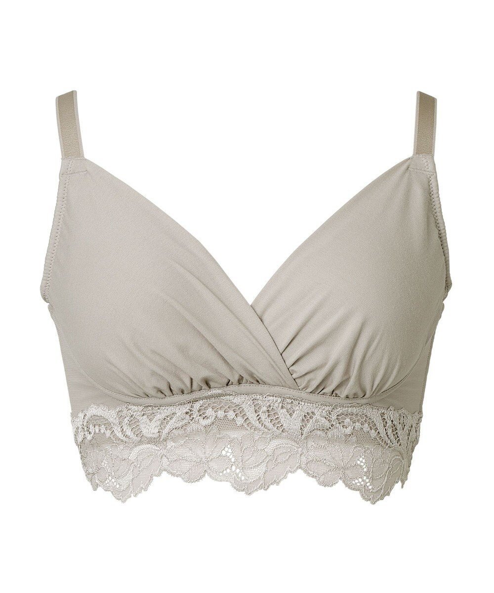 【ブラデリス ニューヨーク/BRADELIS New York】の【BRADELIS NewYork peace】綿混ストレッチハイブリッドハートカップブラ25 ブラデリス 吸汗 速乾機能 補正 ブラジャー インテリア・キッズ・メンズ・レディースファッション・服の通販 founy(ファニー) 　ファッション　Fashion　レディースファッション　WOMEN　アンダー　Under　エレガント 上品　Elegant　サテン　Satin　スカラップ　Scalloped　ストレッチ　Stretch　スーピマ　Supima　センター　Center　タンブラー　Tumbler　フィット　Fit　ブラジャー　Bra　ボタニカル　Botanical　ランジェリー　Lingerie　レース　Race　ワイヤー　Wire　おすすめ　Recommend　グレージュ|ID: prp329100004412077 ipo3291000000030808012