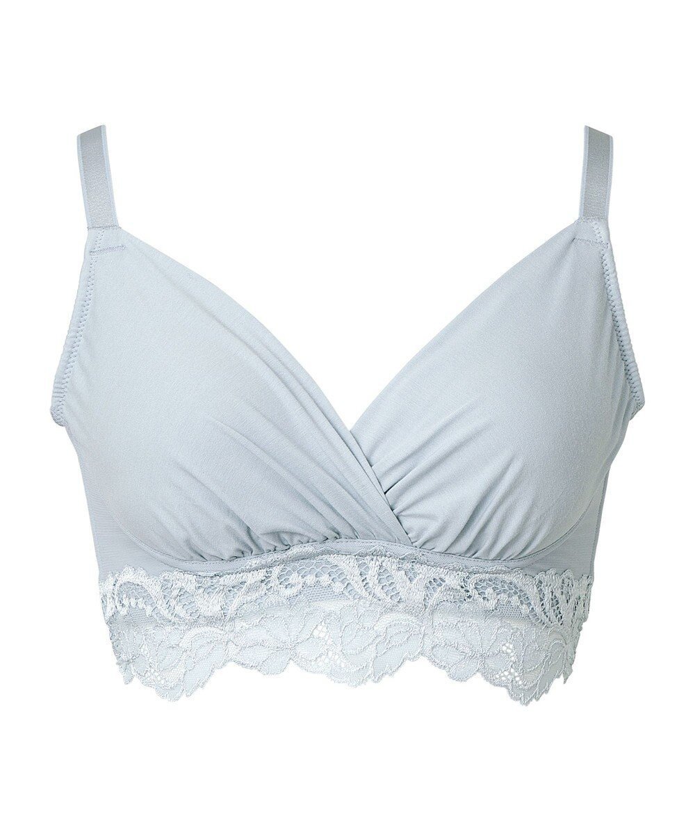 【ブラデリス ニューヨーク/BRADELIS New York】の【BRADELIS NewYork peace】綿混ストレッチハイブリッドハートカップブラ25 ブラデリス 吸汗 速乾機能 補正 ブラジャー インテリア・キッズ・メンズ・レディースファッション・服の通販 founy(ファニー) 　ファッション　Fashion　レディースファッション　WOMEN　アンダー　Under　エレガント 上品　Elegant　サテン　Satin　スカラップ　Scalloped　ストレッチ　Stretch　スーピマ　Supima　センター　Center　タンブラー　Tumbler　フィット　Fit　ブラジャー　Bra　ボタニカル　Botanical　ランジェリー　Lingerie　レース　Race　ワイヤー　Wire　おすすめ　Recommend　アッシュブルー|ID: prp329100004412077 ipo3291000000030808016