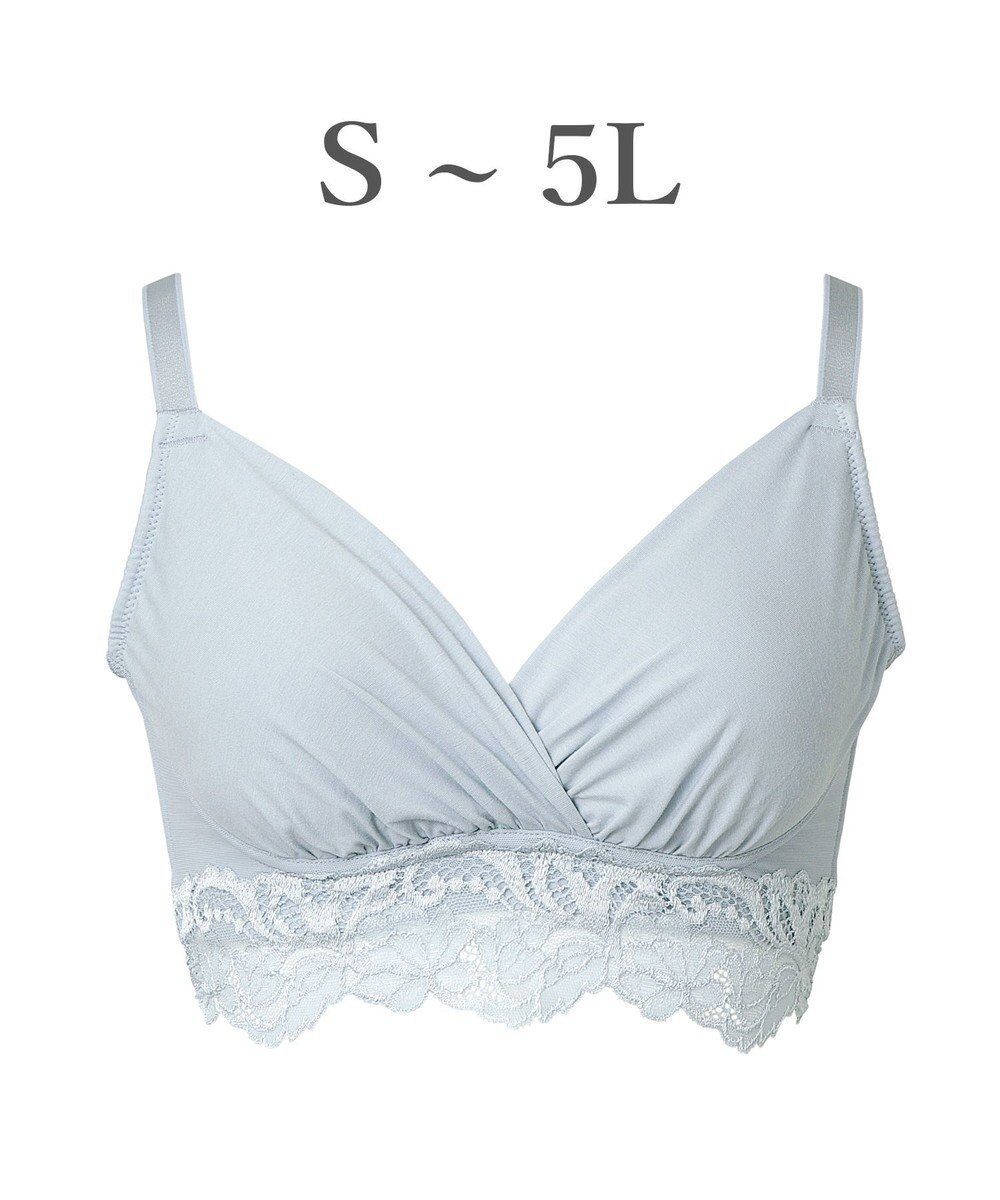 【ブラデリス ニューヨーク/BRADELIS New York】の【BRADELIS NewYork peace】綿混ストレッチハイブリッドハートカップブラ25 ブラデリス 吸汗 速乾機能 補正 ブラジャー インテリア・キッズ・メンズ・レディースファッション・服の通販 founy(ファニー) 　ファッション　Fashion　レディースファッション　Fashion for Women　アンダー　Underwear Essentials　エレガント 上品　Elegant　サテン　Satin, Glossy Fabric　スカラップ　Scallop, Scalloped Edge　ストレッチ　Stretch, Stretchy Fabric　スーピマ　Supima, Premium Cotton　センター　Center, Center Line　タンブラー　Tumbler, Travel Mug　フィット　Fit, Slim Fit　ブラジャー　Bra, Lingerie　ボタニカル　Botanical, Floral Pattern　ランジェリー　Lingerie, Intimate Wear　レース　Lace, Lace Fabric　ワイヤー　Wire, Wired Bra　おすすめ　Recommended / Our Picks　アッシュブルー|ID: prp329100004412077 ipo3291000000032081537
