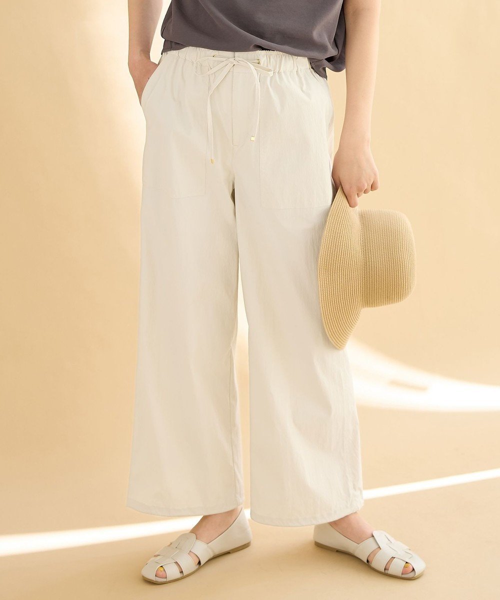 【エニー/ANY】の【洗濯機可/ウエストゴム】撥水ナイロンベイカーパンツ インテリア・キッズ・メンズ・レディースファッション・服の通販 founy(ファニー) ファッション Fashion レディースファッション Fashion for Women パンツ Pants & Trousers おすすめ Recommended / Our Picks シンプル Simple, Minimal フェミニン Feminine, Girly フリル Frill, Ruffle ミックス Mix, Mixed Style 夏 Summer 春 Spring S/S・春夏 SS, Spring/Summer, Warm Season エクリュ|ID: prp329100004412089 ipo3291000000033568156