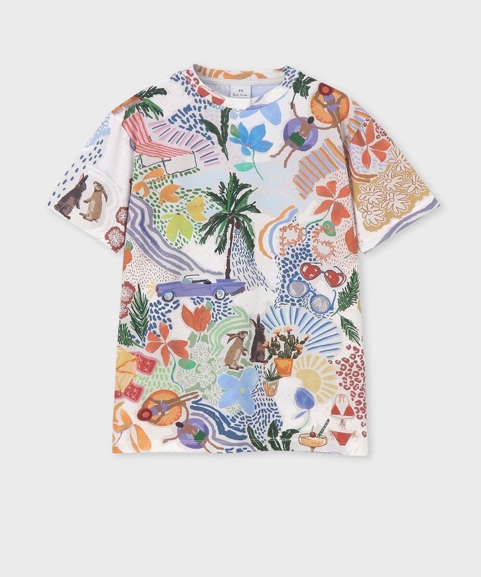 【ポール スミス/Paul Smith】のオールオーバー プリント 半袖Tシャツ インテリア・キッズ・メンズ・レディースファッション・服の通販 founy(ファニー) https://founy.com/ ファッション Fashion レディースファッション WOMEN トップス・カットソー Tops/Tshirt シャツ/ブラウス Shirts/Blouses ロング / Tシャツ T-Shirts カットソー Cut and Sewn カットソー Cut And Sew シンプル Simple プリント Print モチーフ Motif 再入荷 Restock/Back In Stock/Re Arrival 半袖 Short Sleeve 夏 Summer S/S・春夏 Ss・Spring/Summer A/W・秋冬 Aw・Autumn/Winter・Fw・Fall-Winter |ID: prp329100004412099 ipo3291000000031975234