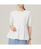 【自由区/JIYU-KU】の【接触冷感・UVカット・吸水速乾・抗菌防臭・洗える】ハイツイストポンチペプラム カットソー オフ|ID: prp329100004412118 ipo3291000000031731360