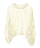 【アースミュージックアンドエコロジー/earth music&ecology】のチュールヤーンメッシュニットプルオーバー Ivory|ID: prp329100004412133 ipo3291000000032581490
