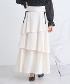 【アースミュージックアンドエコロジー/earth music&ecology】のサイドリボンティアードスカート Ivory|ID: prp329100004412137 ipo3291000000033713956