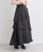 【アースミュージックアンドエコロジー/earth music&ecology】のサイドリボンティアードスカート Black|ID: prp329100004412137 ipo3291000000033713958