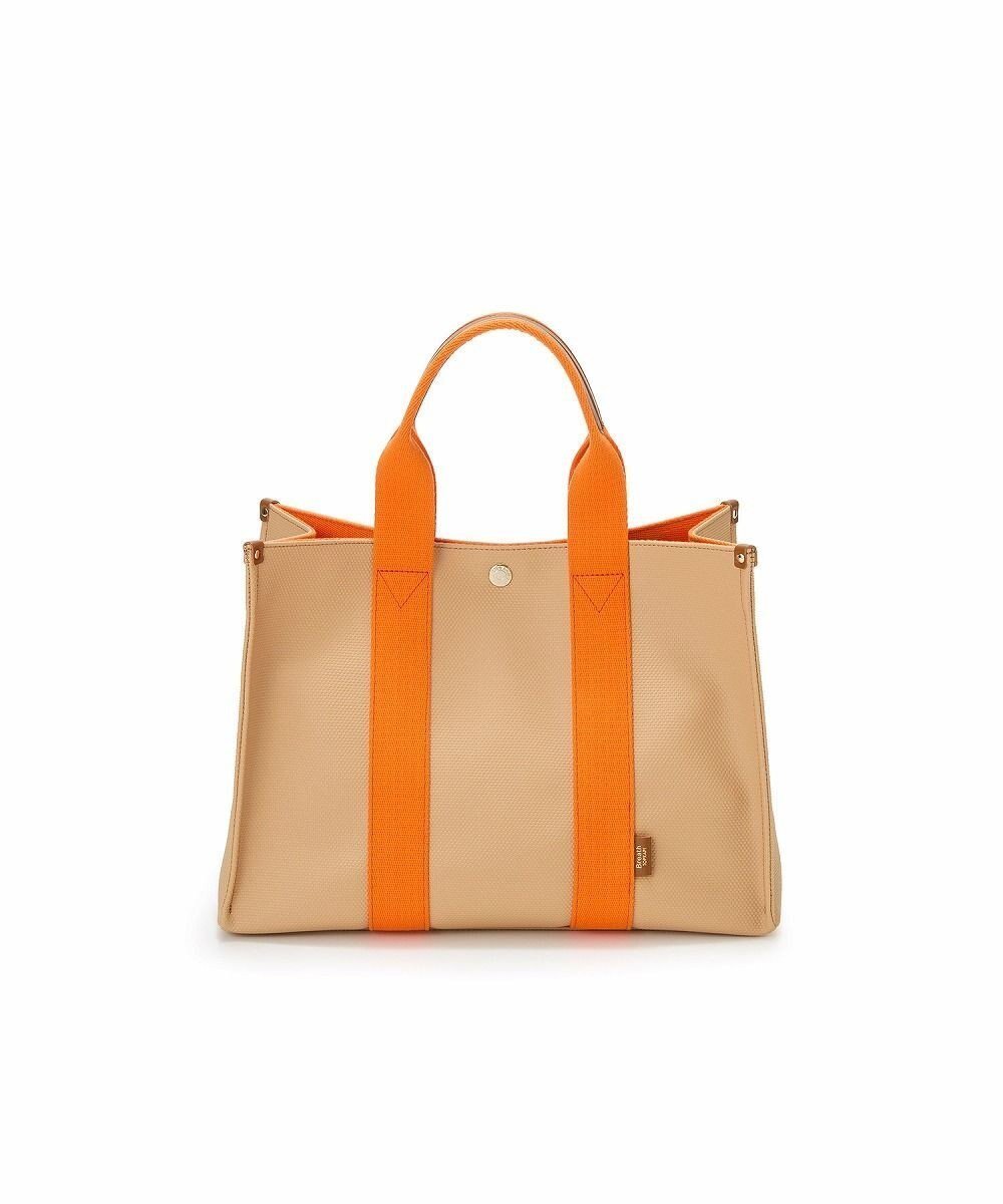 【トプカピ/TOPKAPI】の【Breath TOPKAPI】NEO CANVAS ネオキャンバス カラーハンドル トートバッグ インテリア・キッズ・メンズ・レディースファッション・服の通販 founy(ファニー) 　ファッション　Fashion　レディースファッション　Fashion for Women　バッグ　Bags　キャンバス　Canvas, Canvas Fabric　クール　Cool, Chic　定番　Standard, Basic Item　ボックス　Boxy, Box Shape　ポケット　Pocket, Pocket Detail　モノトーン　Monotone, Black and White　キャメル|ID: prp329100004412188 ipo3291000000032708363