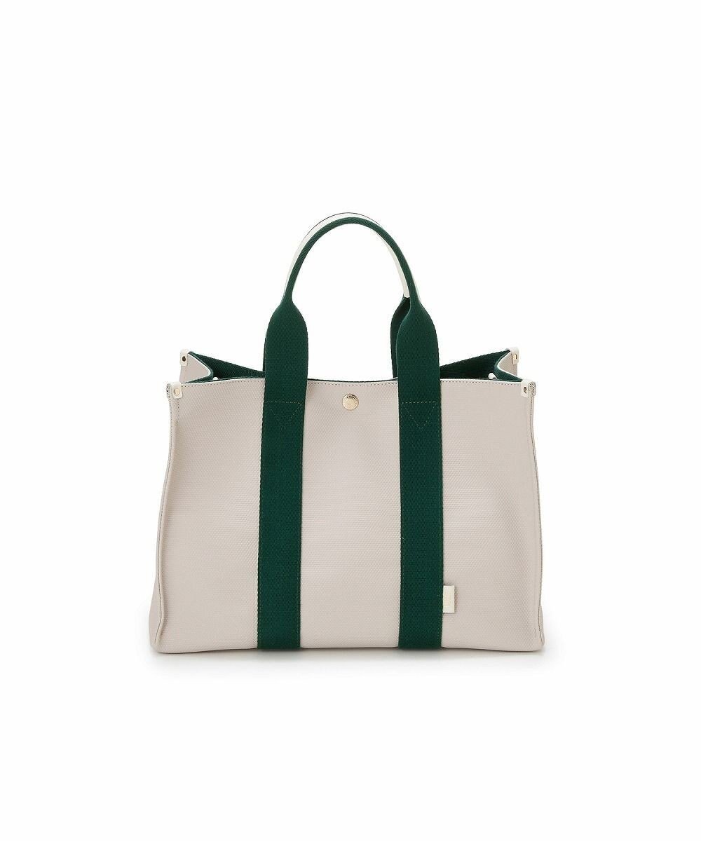 【トプカピ/TOPKAPI】の【Breath TOPKAPI】NEO CANVAS ネオキャンバス カラーハンドル トートバッグ インテリア・キッズ・メンズ・レディースファッション・服の通販 founy(ファニー) 　ファッション　Fashion　レディースファッション　Fashion for Women　バッグ　Bags　キャンバス　Canvas, Canvas Fabric　クール　Cool, Chic　定番　Standard, Basic Item　ボックス　Boxy, Box Shape　ポケット　Pocket, Pocket Detail　モノトーン　Monotone, Black and White　サンドグレー|ID: prp329100004412188 ipo3291000000032708364