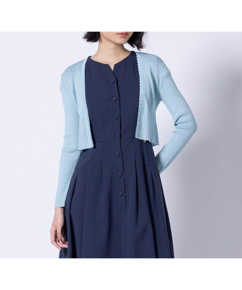 【トッカ/TOCCA】のEYELET AJISAI BOLERO ボレロ インテリア・キッズ・メンズ・レディースファッション・服の通販 founy(ファニー) 　ファッション　Fashion　レディースファッション　Fashion for Women　アウター　Coat / Outerwear Collection　ボレロ・ショート丈ジャケット / ドレス羽織りに　Boleros & Short Jackets　2025年　2025　2025春夏・S/S　Spring/Summer 2025 SS25　アイレット　Eyelet Lace　カーディガン　Cardigan, Knitwear　コンパクト　Compact, Small Size　ドレス　Dress, One-Piece　ボレロ　Bolero, Short Cardigan　ランダム　Random, Irregular　夏　Summer　定番　Standard, Basic Item　春　Spring　S/S・春夏　SS, Spring/Summer, Warm Season　ライトブルー系|ID: prp329100004412208 ipo3291000000036085029