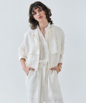 【ベイジ,/BEIGE,】の【洗える】BERNARD / リネンノーカラーラップブルゾン 人気、トレンドファッション・服の通販 founy(ファニー) ファッション Fashion レディースファッション WOMEN アウター Coat Outerwear ジャケット Jackets ブルゾン Blouson/Jackets ノーカラージャケット No Collar Leather Jackets コンパクト Compact ジャケット Jacket ブルゾン Blouson マニッシュ Mannish ワイド Wide ワッシャー Washer エレガント 上品 Elegant 夏 Summer 春 Spring S/S・春夏 Ss・Spring/Summer 洗える Washable |ID:prp329100004412268