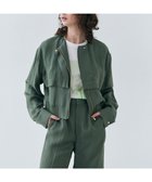 【ベイジ,/BEIGE,】の【洗える】BERNARD / リネンノーカラーラップブルゾン Olive|ID: prp329100004412268 ipo3291000000031933903