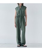 【ベイジ,/BEIGE,】の【洗える】BERNARD / リネンノースリーブオールインワン Olive|ID: prp329100004412272 ipo3291000000032671550