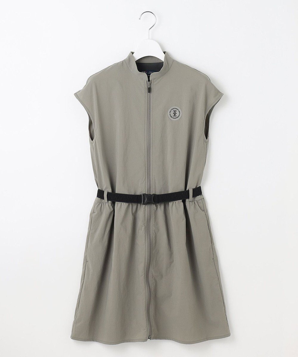 【23区 ゴルフ/NIJYUSANKU GOLF】の【UVケア】完売目前の人気アイテム◎フロントジッパーで着脱便利!ロングシーズン使えるベルト付きワンピース 人気、トレンドファッション・服の通販 founy(ファニー) 　ファッション　Fashion　レディースファッション　WOMEN　ワンピース　Dress　ドレス　Party Dresses　ベルト　Belts　春　Spring　ストレッチ　Stretch　スポーツ　Sports　スリーブ　Sleeve　トレンド　Trend　ドレス　Dress　人気　Popularity　フレンチ　French　フロント　Front　ポケット　Pocket　ポーチ　Pouch　ロング　Long　S/S・春夏　Ss・Spring/Summer　おすすめ　Recommend　夏　Summer　エレガント 上品　Elegant　ゴルフ　Golf　 other-1|ID: prp329100004412297 ipo3291000000030809032
