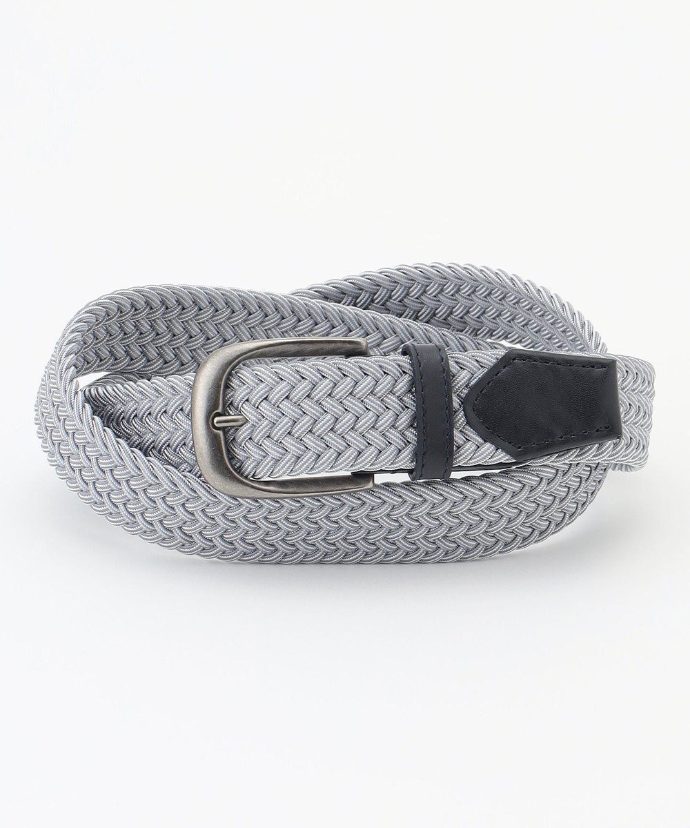 【ジョセフ アブード/JOSEPH ABBOUD / MEN】の【イタリア素材・ストレッチ・日本製】 ストレッチミックスブレイズ ベルト インテリア・キッズ・メンズ・レディースファッション・服の通販 founy(ファニー) 　ファッション　Fashion　メンズファッション　MEN　イタリア　Italy　ストレッチ　Stretch　ミックス　Mix　ミラノ　Milan　メッシュ　Mesh　メランジ　Melange　再入荷　Restock/Back In Stock/Re Arrival　日本製　Made In Japan　ライトグレー系|ID: prp329100004413199 ipo3291000000031929794