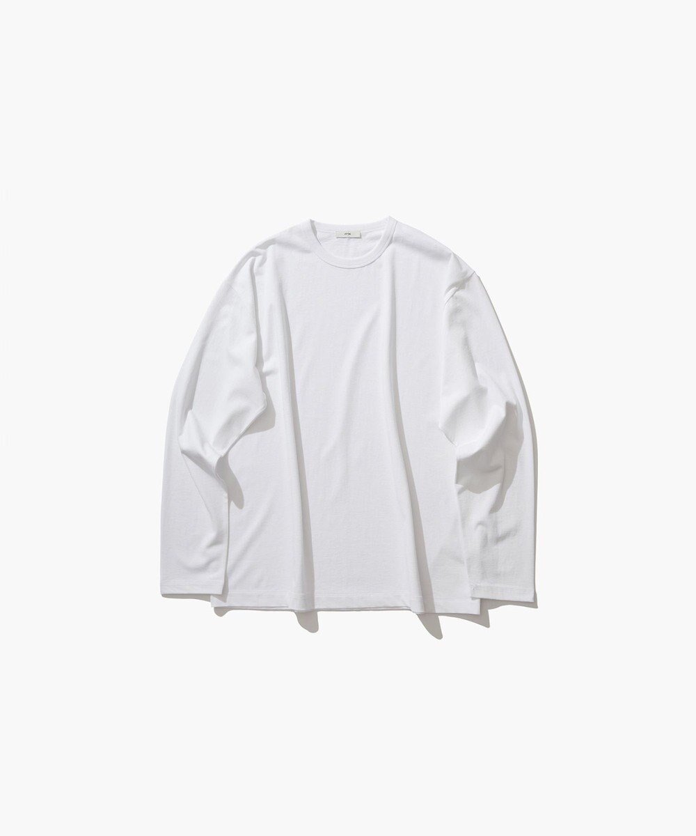 【エイトン/ATON】のDRY COTTON JERSEY ロングスリーブTシャツ - UNISEX 人気、トレンドファッション・服の通販 founy(ファニー) 　ファッション　Fashion　レディースファッション　WOMEN　トップス・カットソー　Tops/Tshirt　シャツ/ブラウス　Shirts/Blouses　ロング / Tシャツ　T-Shirts　カットソー　Cut and Sewn　ユニセックス　Unisex　インナー　Inner　カットソー　Cut And Sew　ジャケット　Jacket　ジャージ　Jersey　スリーブ　Sleeve　セーター　Sweater　モックネック　Mock Neck　リラックス　Relax　ロング　Long　吸水　Water Absorption　A/W・秋冬　Aw・Autumn/Winter・Fw・Fall-Winter　長袖　Long Sleeve　 other-1|ID: prp329100004413204 ipo3291000000031835247