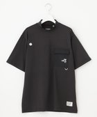 【ピーダブリュサーキュラス/PW CIRCULUS / MEN】の【UV遮蔽率99.5% UVカット/速乾/ストレッチ】【GOLF OUT掲載】【MEN】ポケットモックT ブラック系|ID: prp329100004413212 ipo3291000000032070605