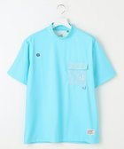 【ピーダブリュサーキュラス/PW CIRCULUS / MEN】の【UV遮蔽率99.5% UVカット/速乾/ストレッチ】【GOLF OUT掲載】【MEN】ポケットモックT ブルー系|ID: prp329100004413212 ipo3291000000032070606